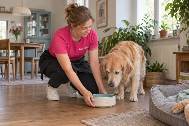 Haussitting und Tierbetreuung: Versorgung eines Hundes